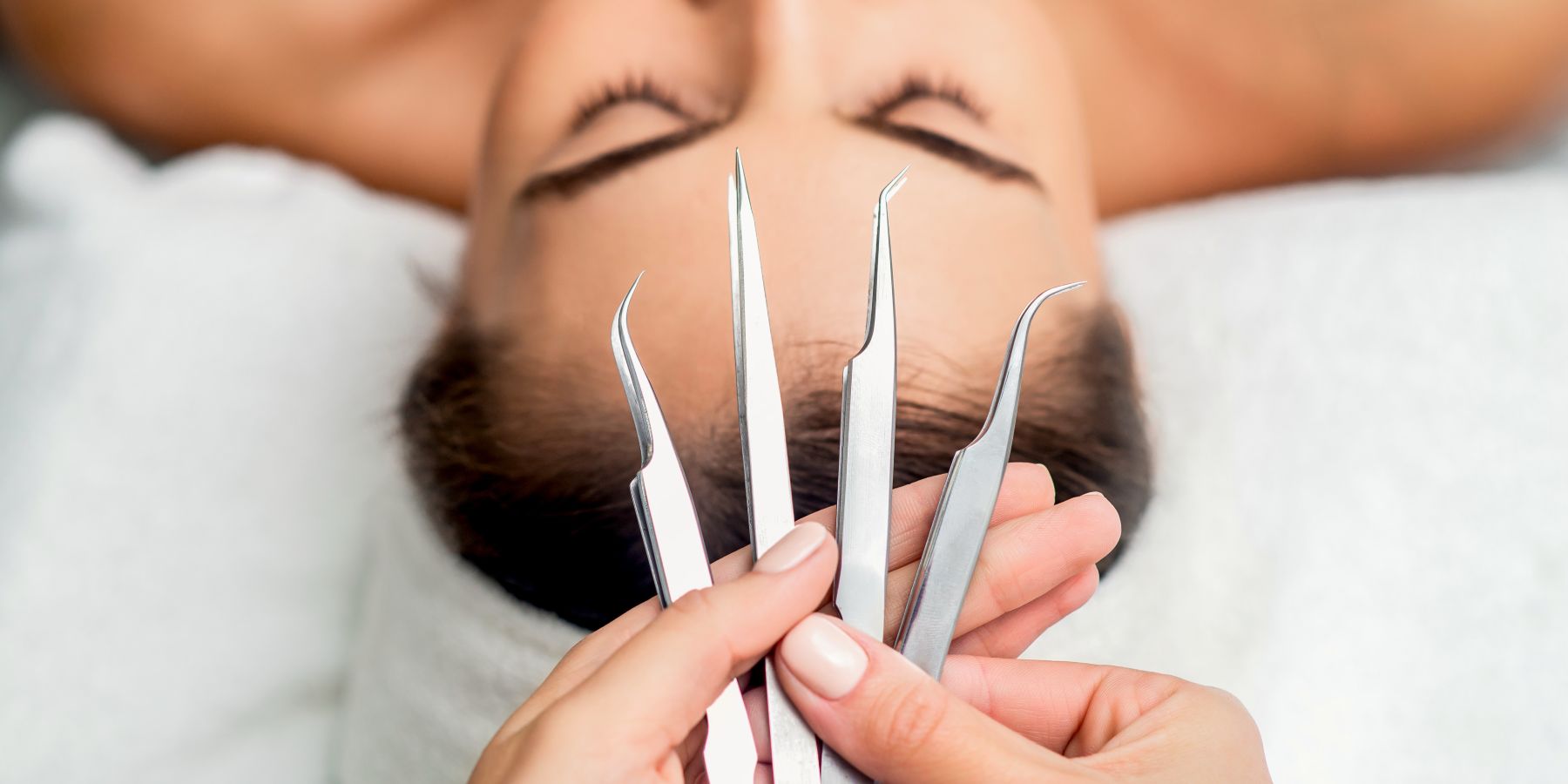 Verschiedene Beautypinzetten