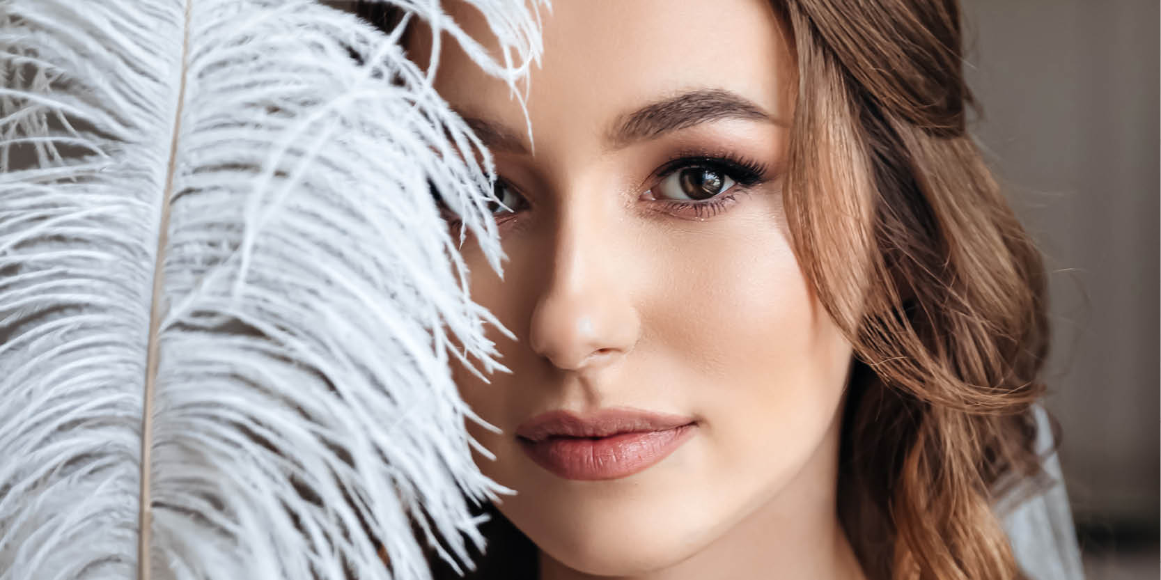 Braut mit wunderschönem Make-up